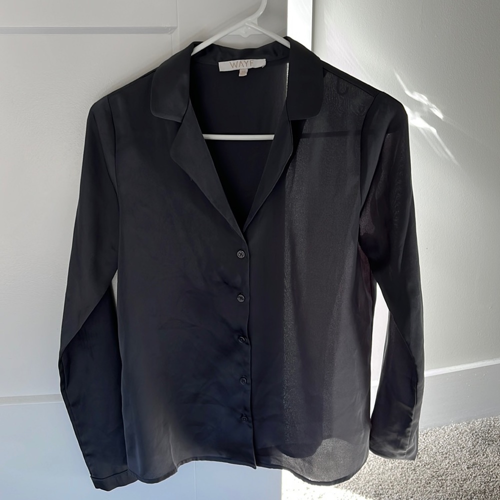 Silky Button-Down
